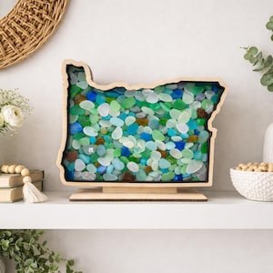 Oregon Shadow Box for Coast Agates, Sea glass, Shells, etc.