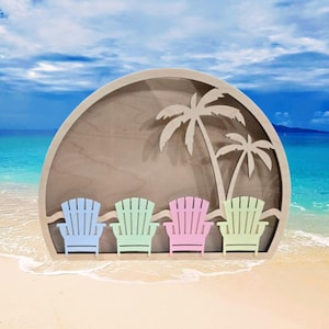 Beach Seashell Shadow Box: Sea Glass keeper | Shark teeth | Rock Storage display 1 afbeelding 3