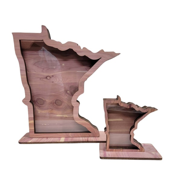 Minnesota Cedar (The original) shadow boxes for lake superior agates, beach glass, sea glass, rocks, shark teeth, etc. ***FREEEE SHIPPING***