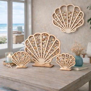 Sea Glass & Seashell Shadow Box "Our Original" Beach Glass | Shell Display