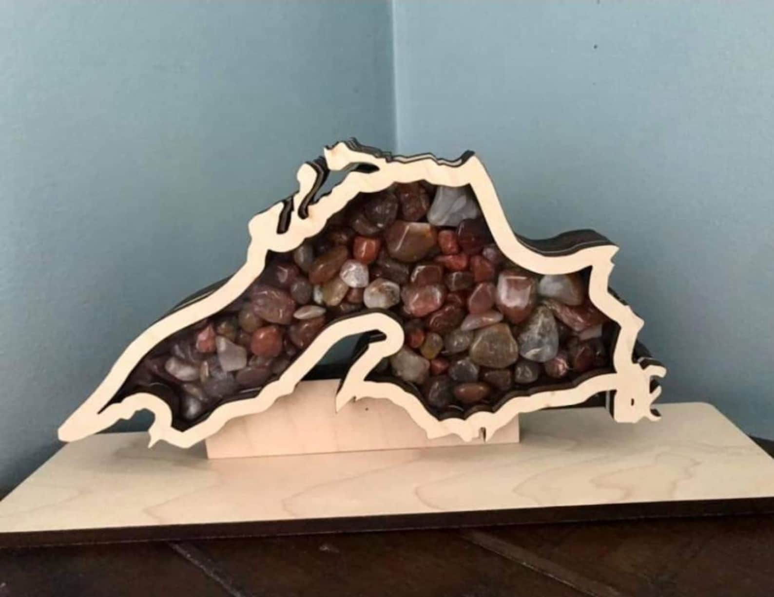 Lake Superior Agate shadow box Etsy