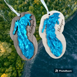 Lake Michigan ornament! Upper peninsula, Mitten, MI Great Lakes!