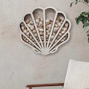 Vitrina para exhibir vidrios y conchas marinas, incluyendo vidrios de playa y conchas. imagen 10