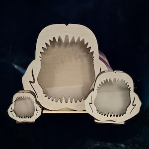 Shadow Box for Shark Teeth, Sea Glass, Agates, Crystals Shark Tooth Display Shark Tooth Collection Box Shark Shark Teeth Shark Tooth