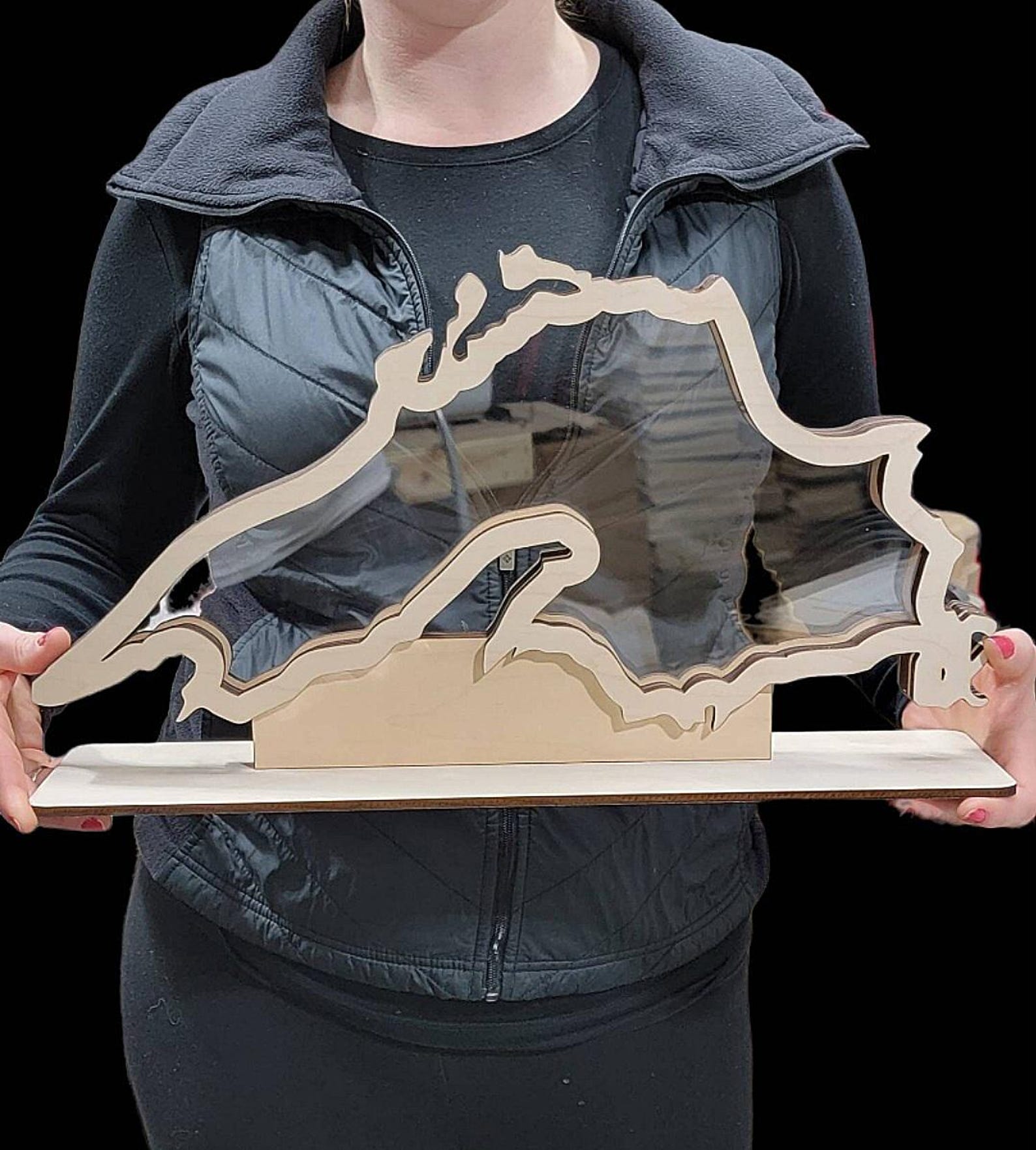 Lake Superior Shadow Box Double Sided Beach Glass Display - Regular