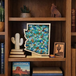 Arizona Shadow Box: Agates, Crystals, Sea Glass Keepsake