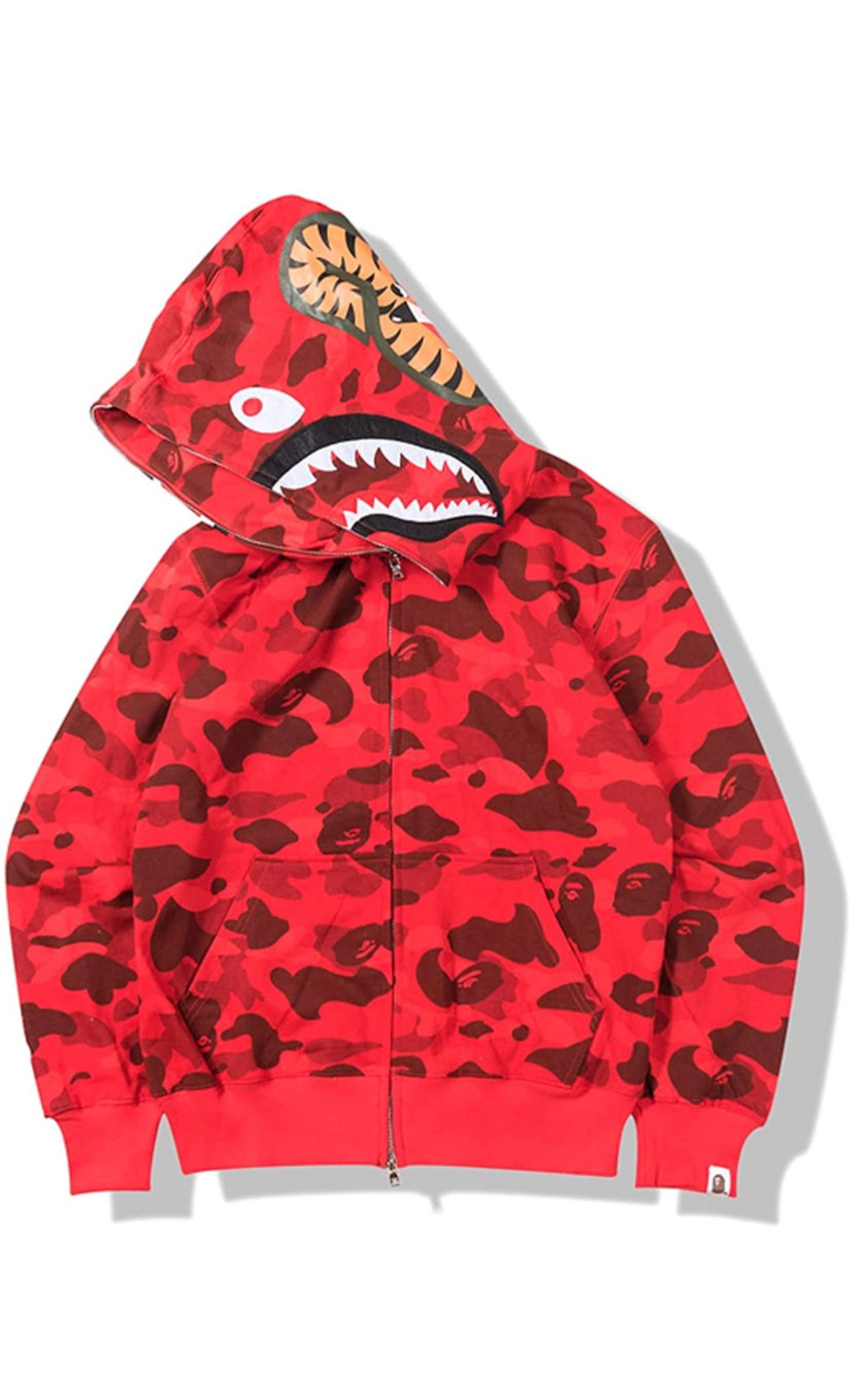 Bape Hoodie Shark Camo Mens Jacket Full Zip Up | Etsy