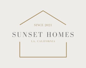 LOGO - Plantilla de diseño de logotipo inmobiliario minimalista, agente inmobiliario, agente inmobiliario