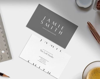 Plantilla de tarjeta de presentación para diseñador de interiores minimalista