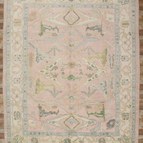 Hand Knotted Rug Oushak Rug 5x8 8x10 9x12 12x15 Rug Turkish Etsy
