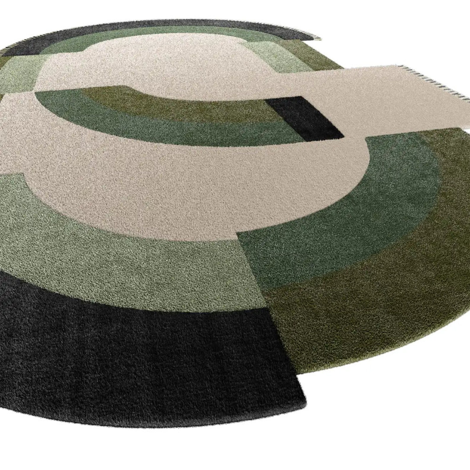 Irregular Unique Modern Oval Rug Wool Handmade Contemporary Etsy