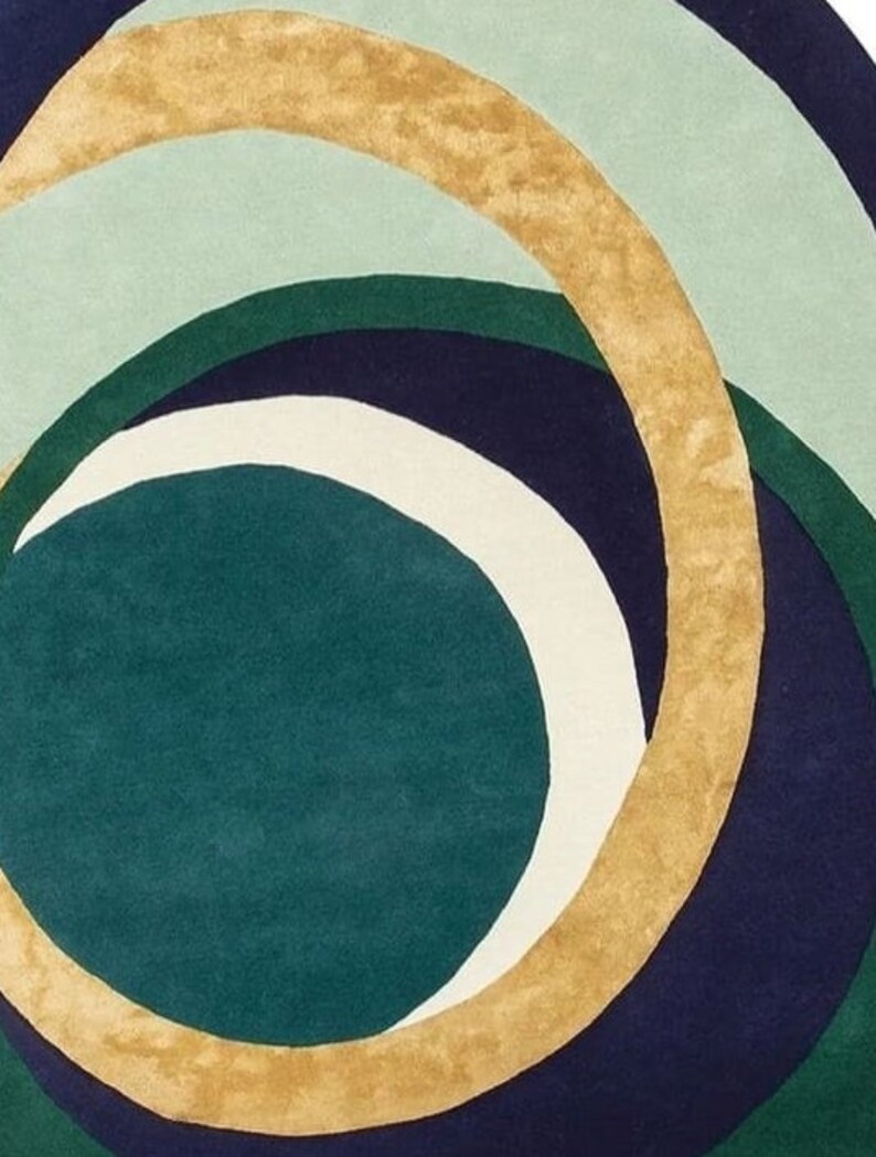 Buy Minimalist Modern Wool Hand Tuft Rugs Irregular Rug Oval Rug Online