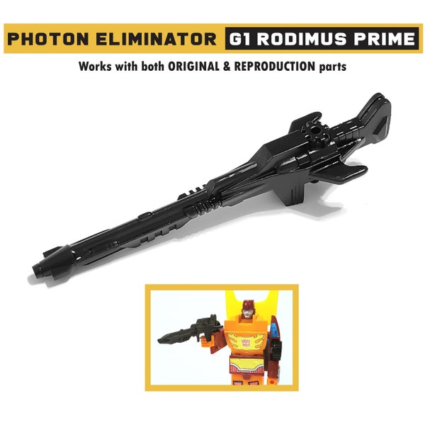 Replacement Photon Eliminator (Gun) Part for G1 Rodimus Prime | 3D Printed