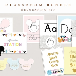 Magical Mouse Classroom Bundle, Mouse Classroom Decor | Boho Classroom | Magic