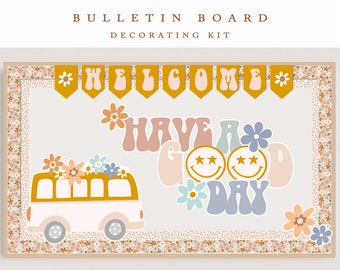 Boho Bulletin Board Kit, Retro Classroom Decor | Groovy Classroom