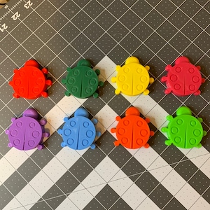 Colorful Ladybug Fabric Pattern Weights