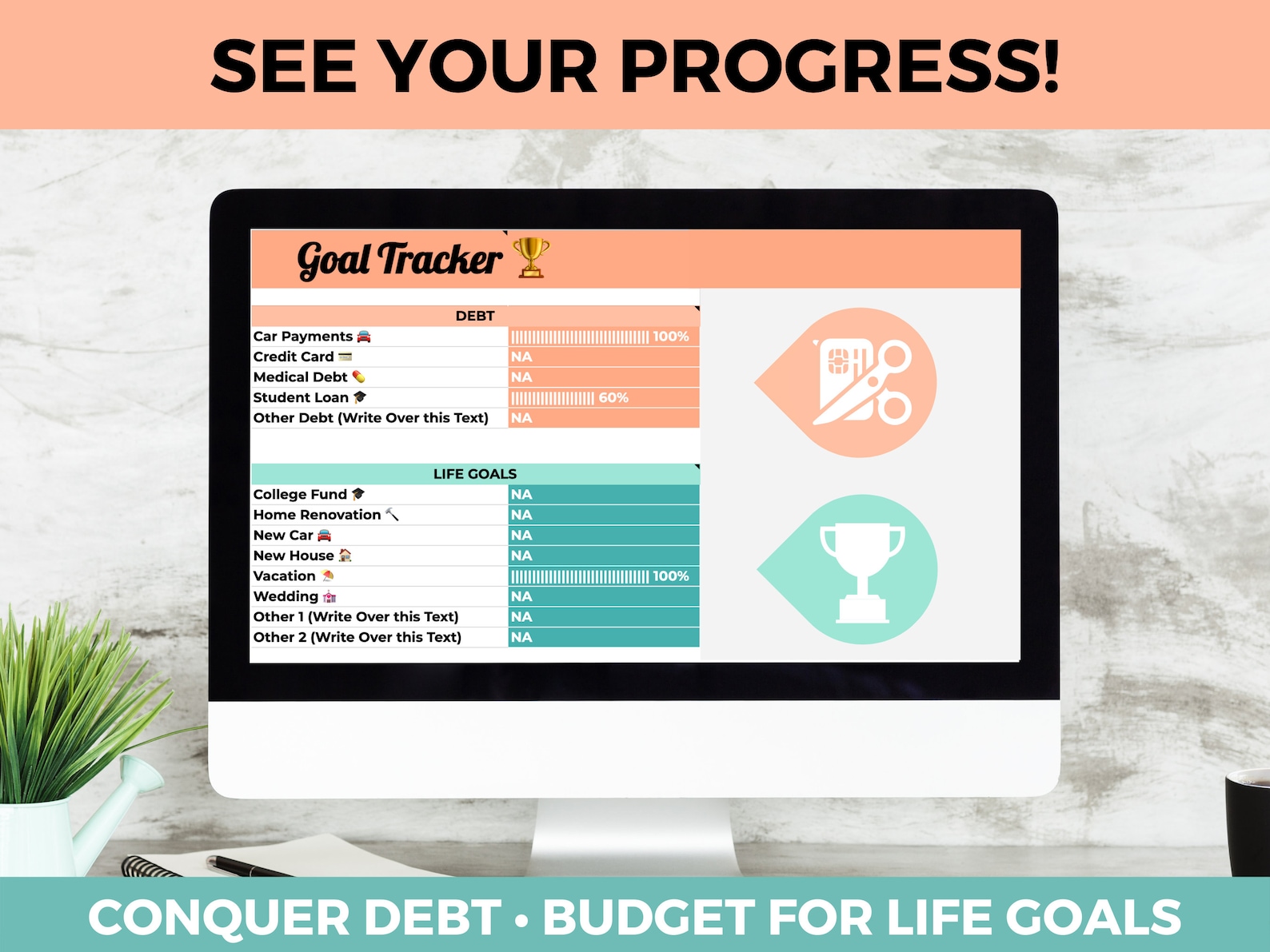 Simple 5-year Monthly Budget Template Google Sheets Expense - Etsy