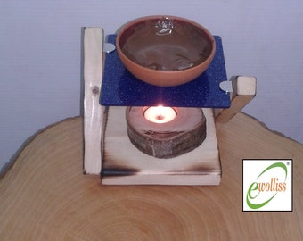 Ewolliss Wooden Soil Gift Hot Chocolate Presentation Fondue Set