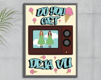 Olivia Rodrigo Print, Deja Vu Print, SOUR Olivia Rodrigo, Digital Art Print, Lyrics Poster, Digital Illustration