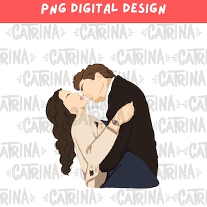 Bella and Edward inspired PNG file/commercial use/Twilight PNG/instant download/ sublimination files/transparent background