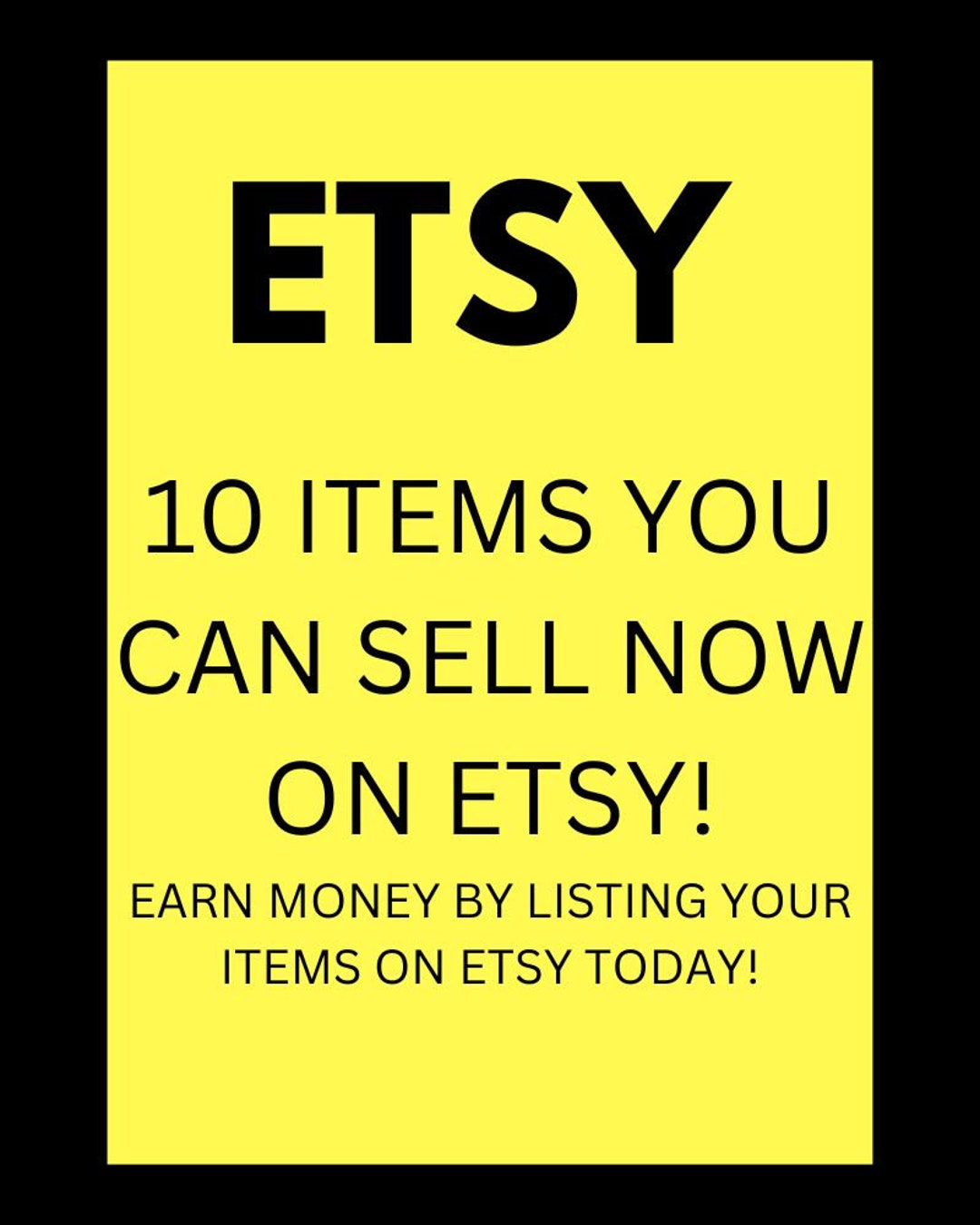 80 Items You Can Sell Now on Etsy Digital Downloads on Etsy Starting an