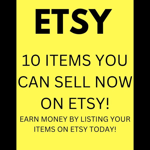 80+ Items you can sell now on Etsy! |  Digital Downloads On Etsy | Starting an Etsy Business For Dummies  | Side hustle | Earn Money |