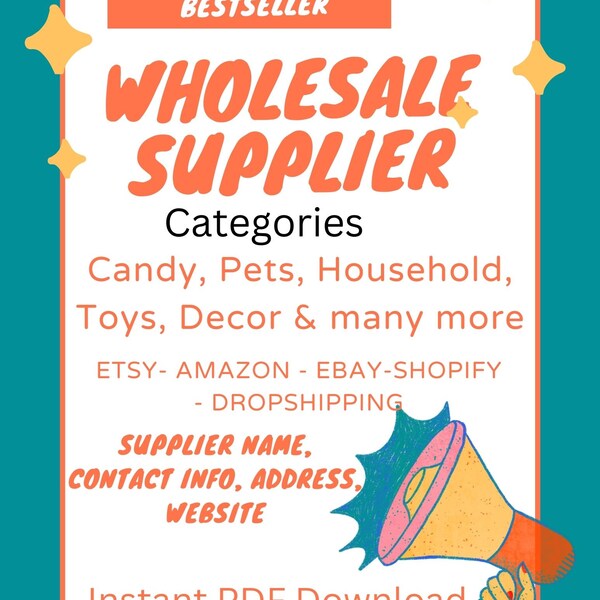 Wholesale Vendor List Etsy