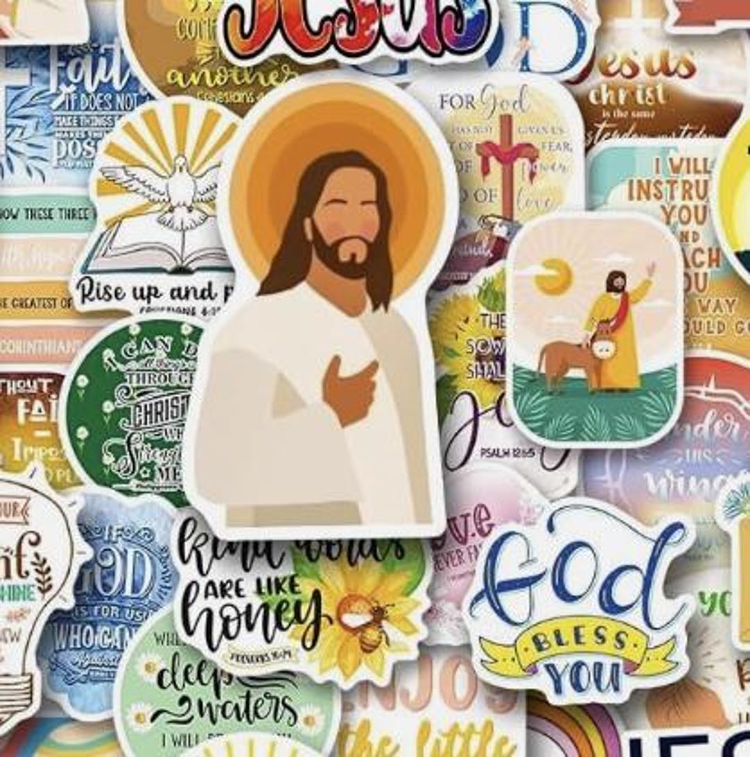 400 Pcs Christian Stickers – Jesus Bible Verse Faith Decals, Waterproof ...