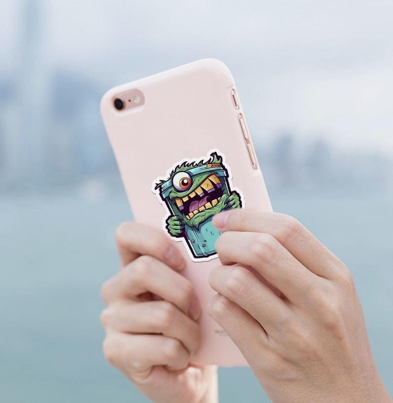 Monster Computer Sticker 50pcs Zombie Monster Sticker Pack | Waterproof Vinyl Decals for Laptop ...