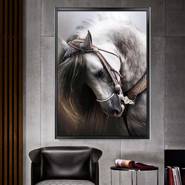 Large Horse Canvas Etsy