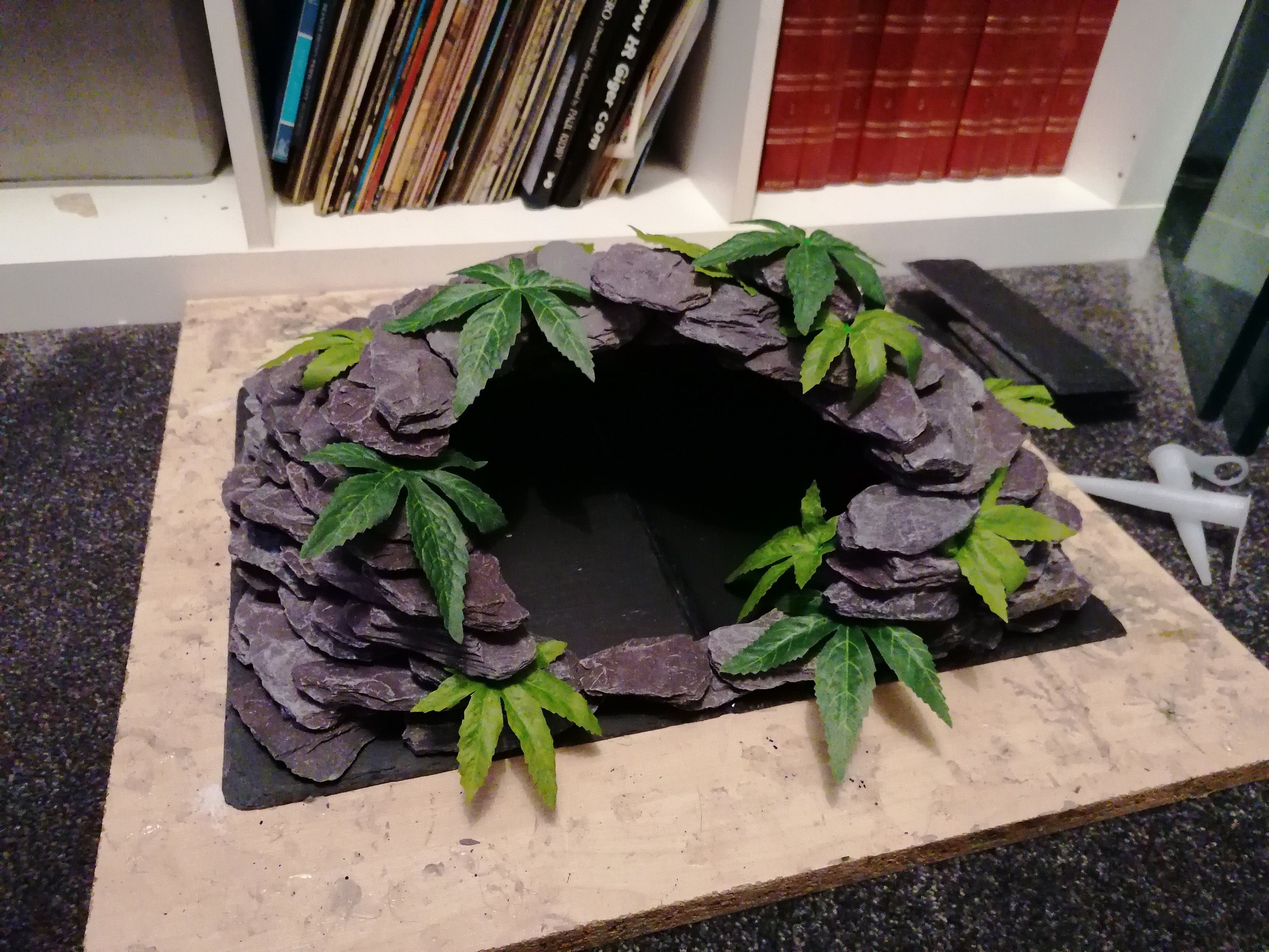 Natural slate reptile hide bearded dragon python Etsy