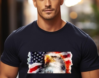 Camiseta cristiana unisex patriótica hecha en EE. UU. Isaías 40:31