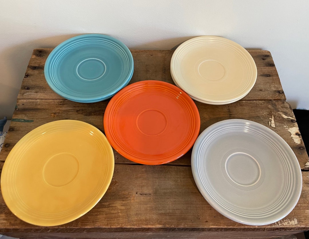 Vintage Fiestaware Saucer Plates, Choice of Color Etsy