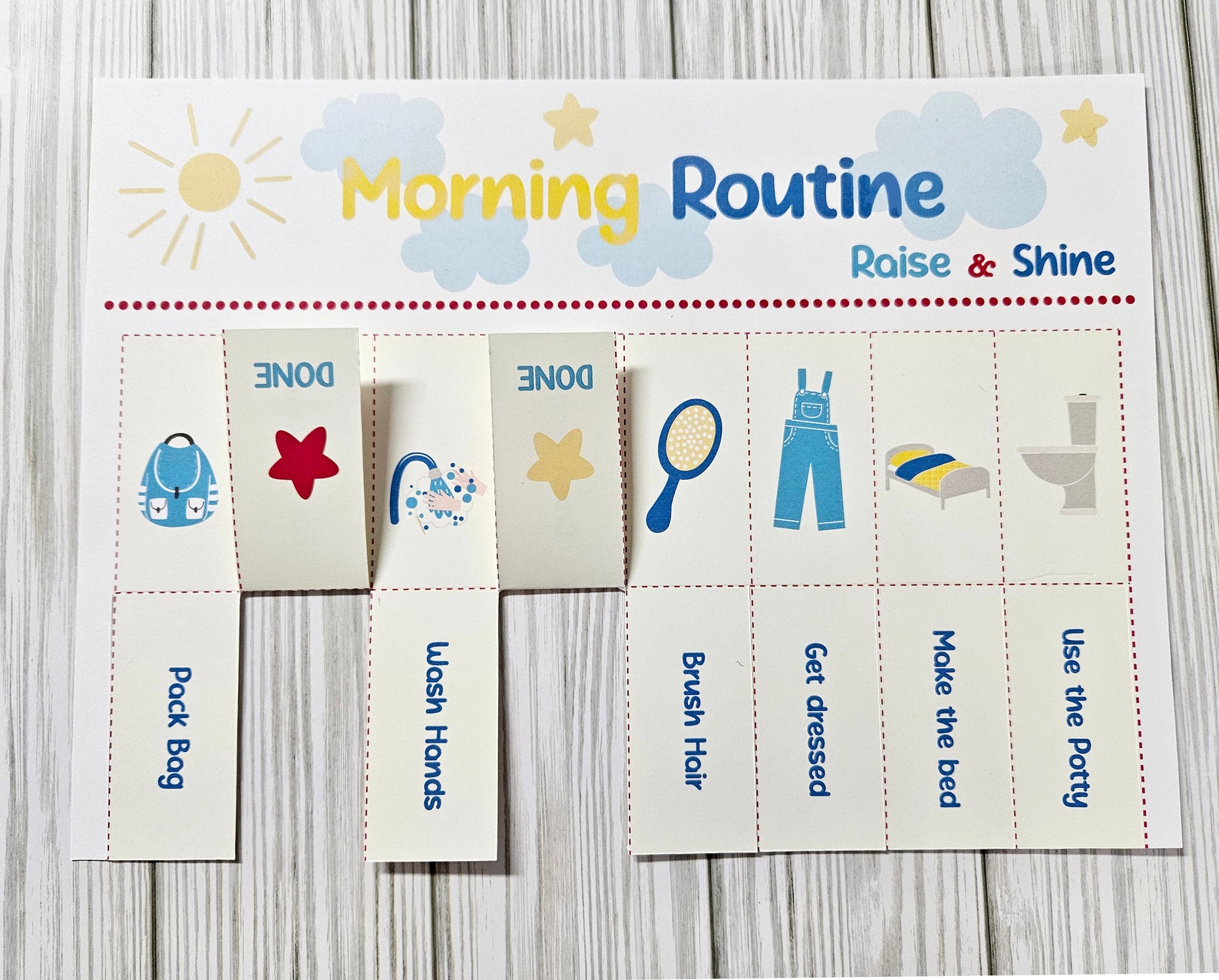 Chore Chart Templates, Kids Daily Routines, School Checklist, Reward ...