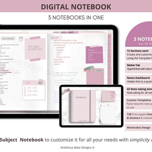 Può includere: Un taccuino digitale con un design in marmo rosa e bianco. Il taccuino ha 36 argomenti e include 3 taccuini in uno. Il taccuino ha 12 sezioni, una linguetta per gli adesivi, un cruscotto delle note, una libreria di modelli per prendere appunti, modelli personalizzati, 130 widget e adesivi Goodnotes ritagliati e file PNG individuali. Il taccuino ha anche un design minimalista.