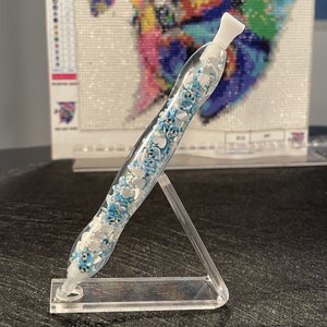 Bolígrafos de pintura de diamantes, bolígrafos accesorios para herramientas de arte hechos a mano, herramientas de pintura de diamantes (fragmentos de oso azul)