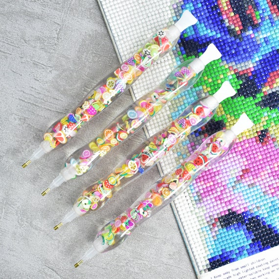 DIY Resin Diamond Art Pen.each Pen Includes 5 Tips and 1 Correction  Plate.diamond Painting Accessories,diamond Embroidery. 