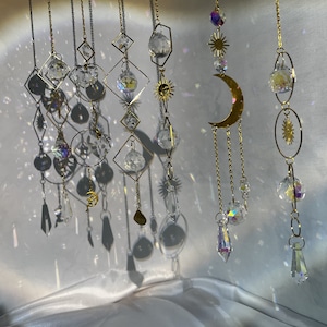 Crystal Suncatcher, Rainbow Maker, Boho Décor  Sun catcher for Window/Home/Car, Gift Idea