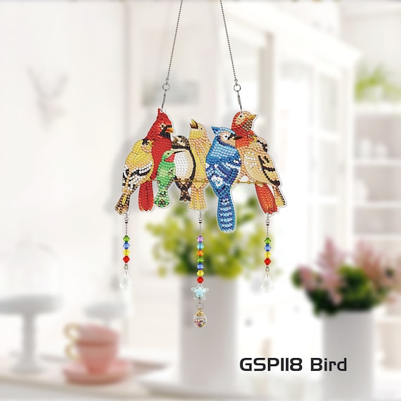 Diamond Painting DIY Kit,hanging Wind Chime for Home Decoration, Handcraft  Diamond Art Project 