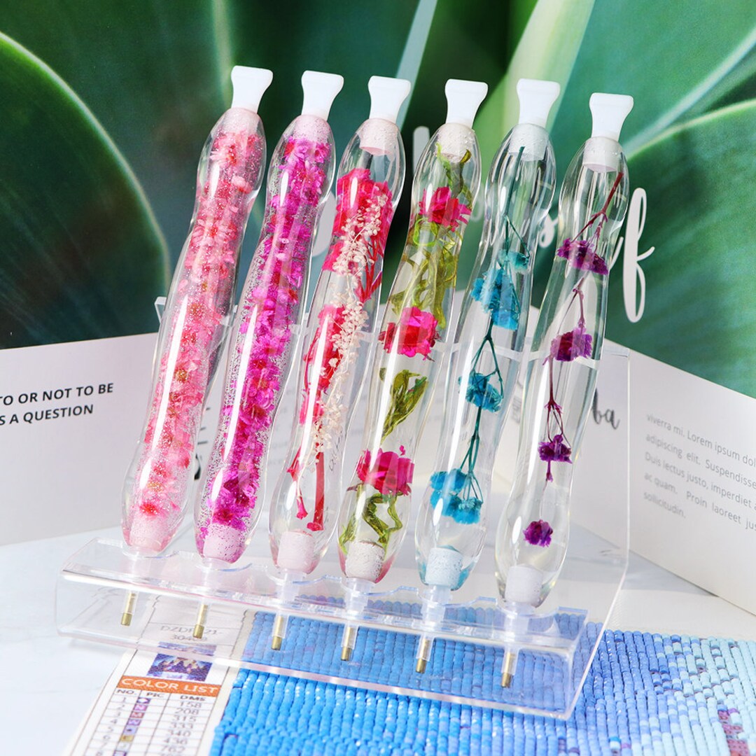 Flower Seriesclear Diamond Painting Pen Diamond Art Pens,diamond