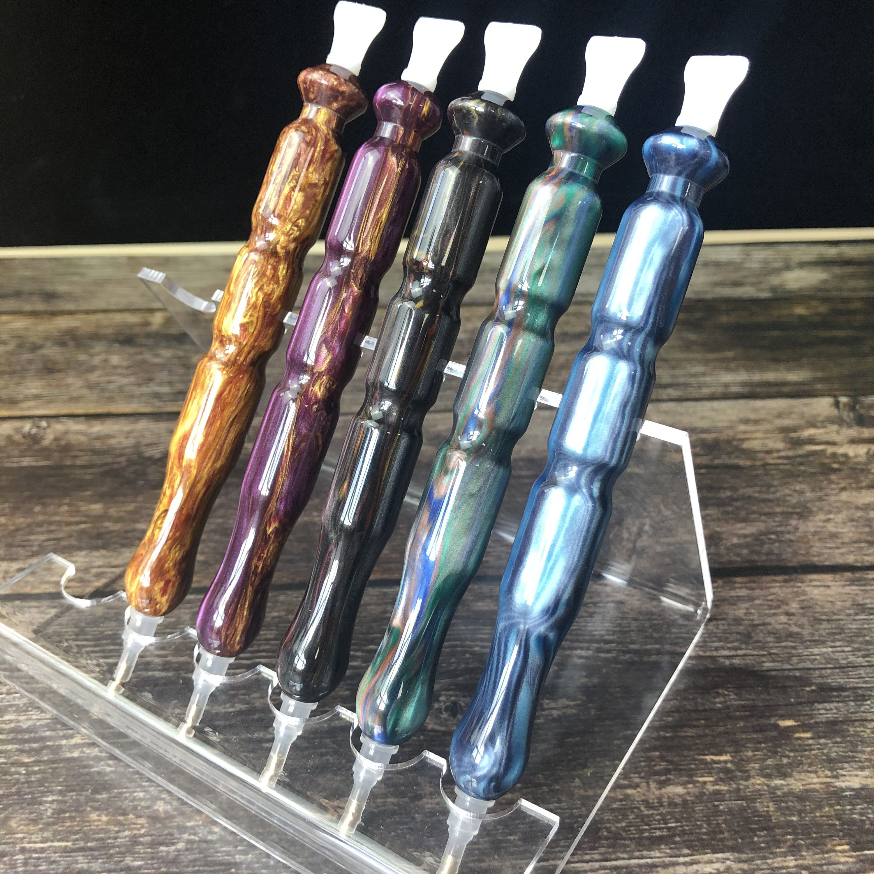 (2 Packs) Diamond Painting Pen, Diamond Art Pen, Handmade Resin 5D Diamond Painting Art Drill Pen Kit Tool Accessory with 14 Multi Placer Tips for