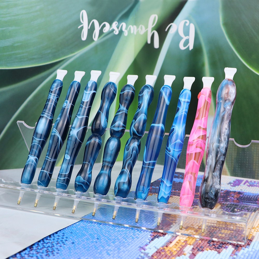 DIY Resin Diamond Art Pen.each Pen Includes 5 Tips and 1 Correction  Plate.diamond Painting Accessories,diamond Embroidery. 