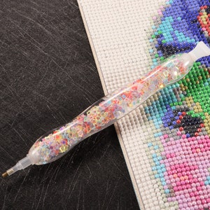 Diamond Painting Pen, Diamond Art Tools Accessories Pen,Ergonomic Diamond Art Drill Pen with Wax and Tips (Little Stars)
