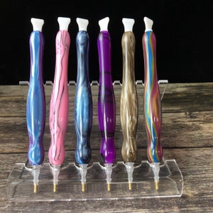 Slim Diamond Painting Pen Resin Drill Pen Handmade Diamond Art Pens For 5D Diamond Painting With Wax And Tips