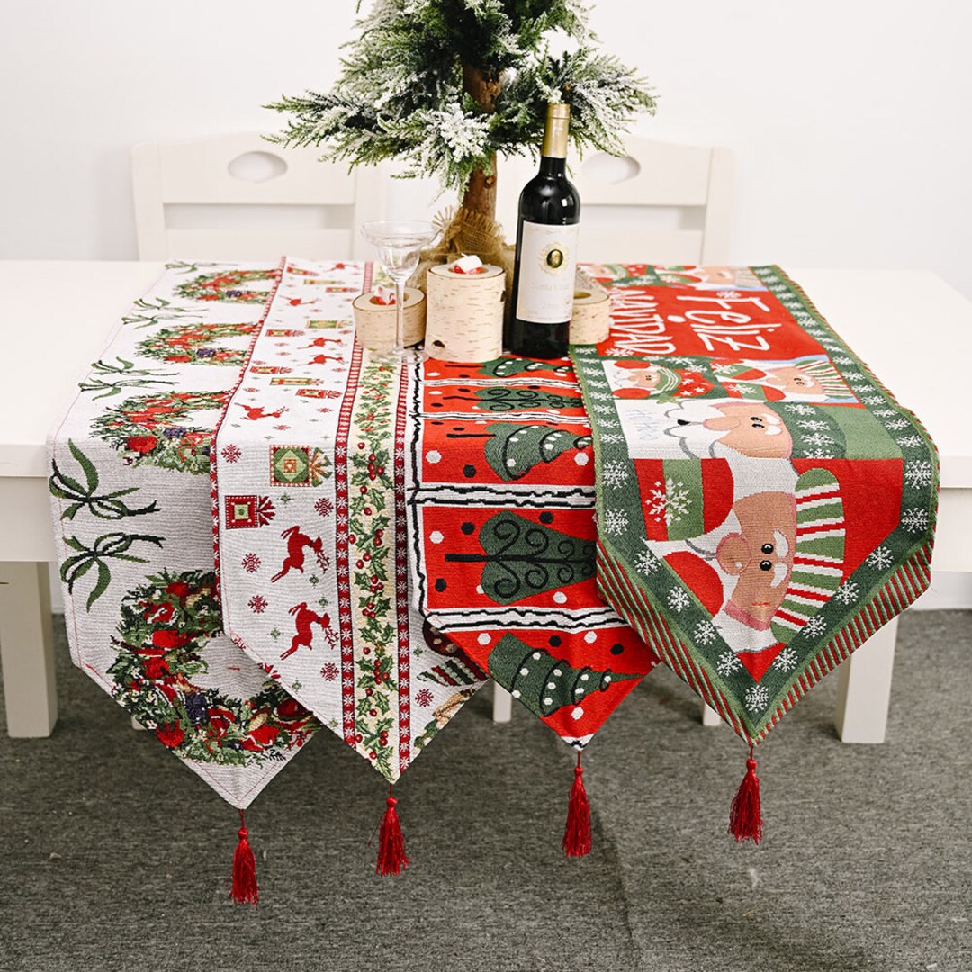 Vintage Christmas Table Runner 