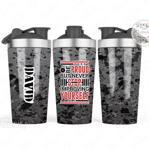 Motivational Gym Workout Bottles, 24oz Protein Shaker Blender Bottle,  Create Your Own Word Mesh, Fitness Gift, Shaker Bottle 