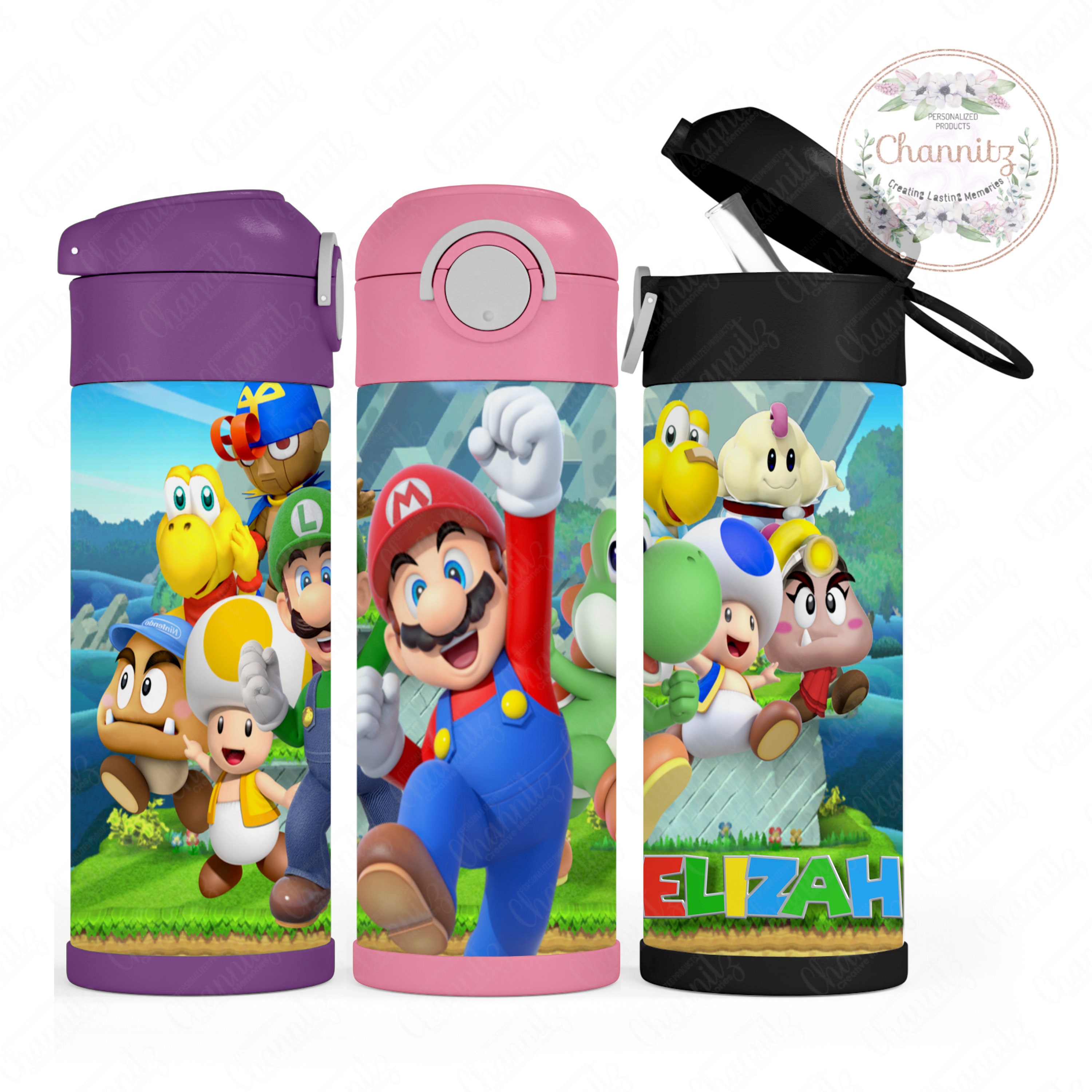 STAINLESS STEEL THERMOS 495 ML SUPER MARIO