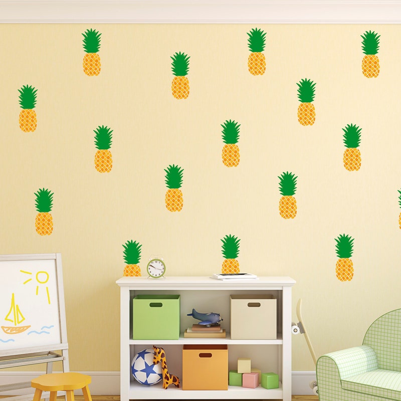 Pineapple Wall Decal - Etsy