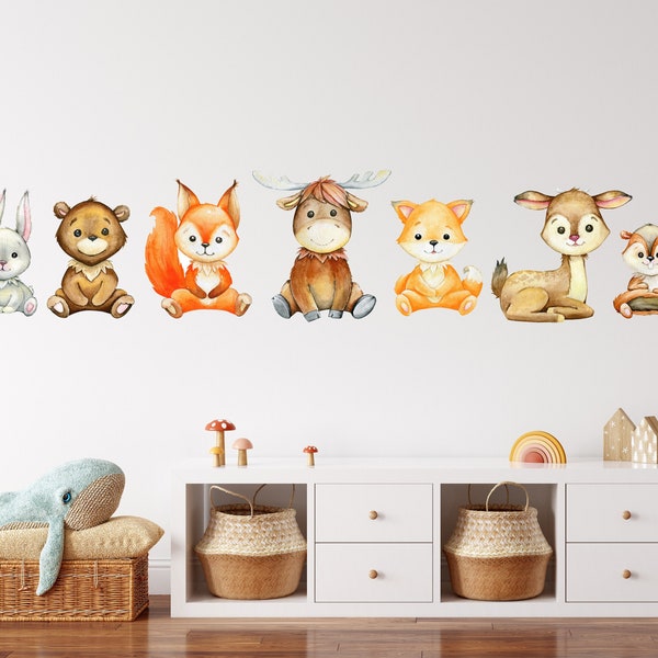 Forest Animal Decal Etsy