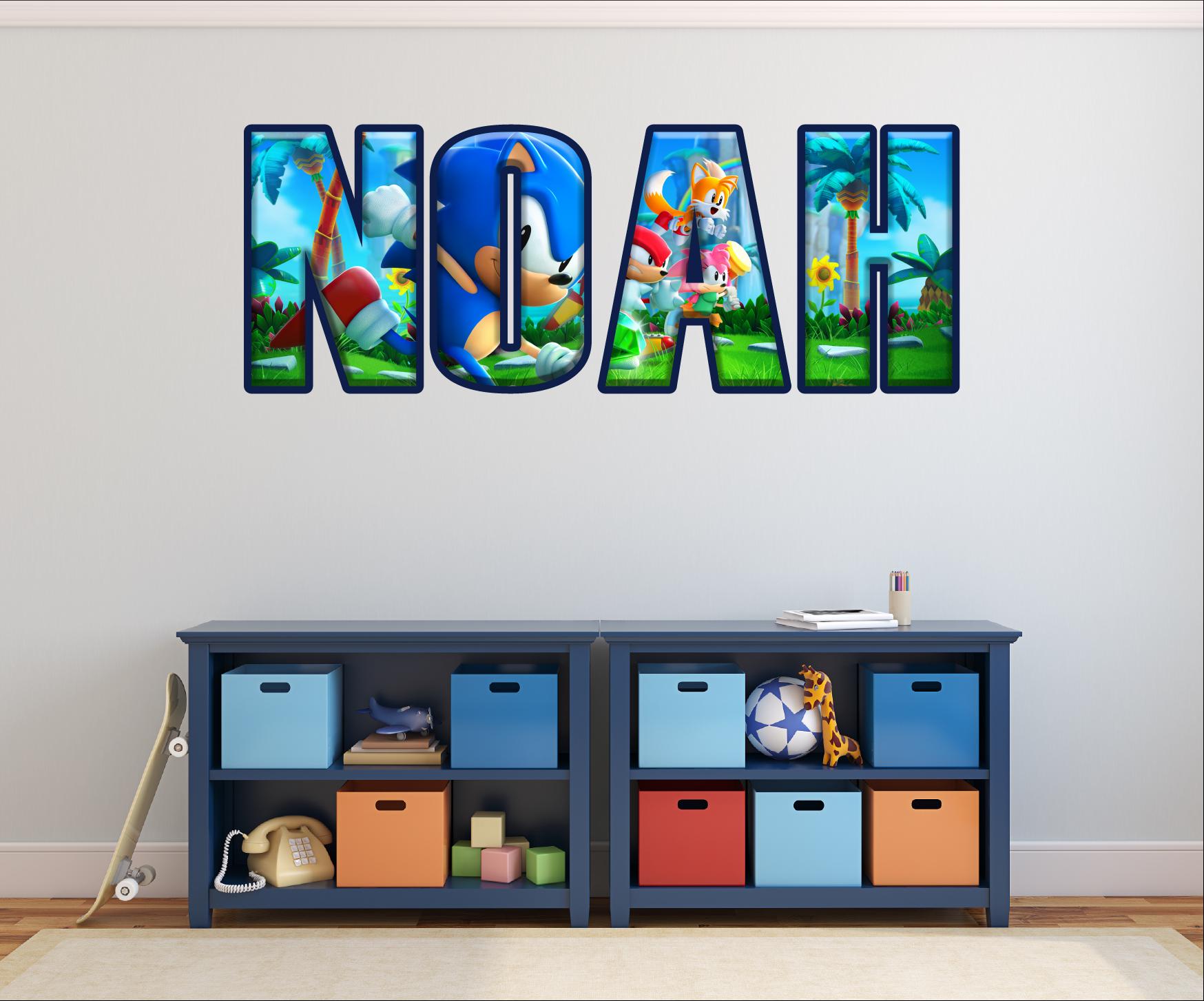 Personalized Name Wall Decal for Kids - Custom Colorful Letters Wall ...